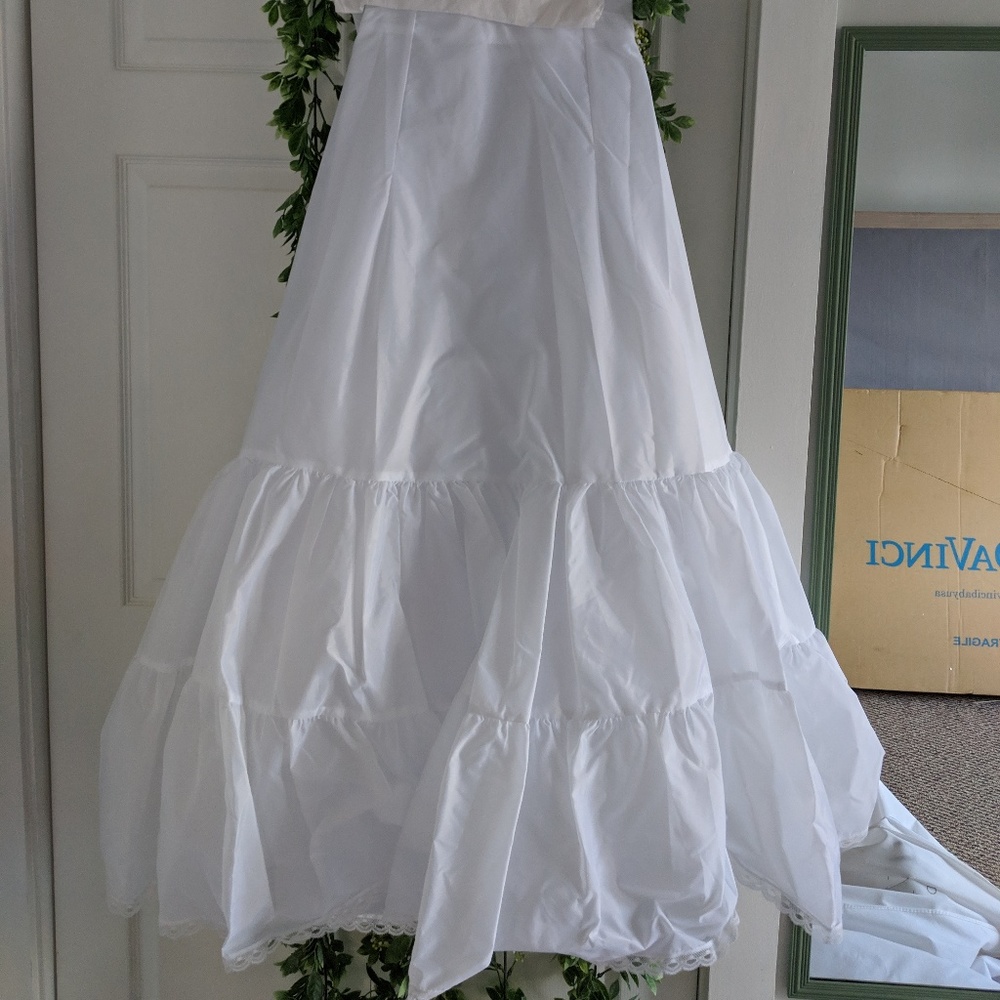 White Aline Petticoat Size 8